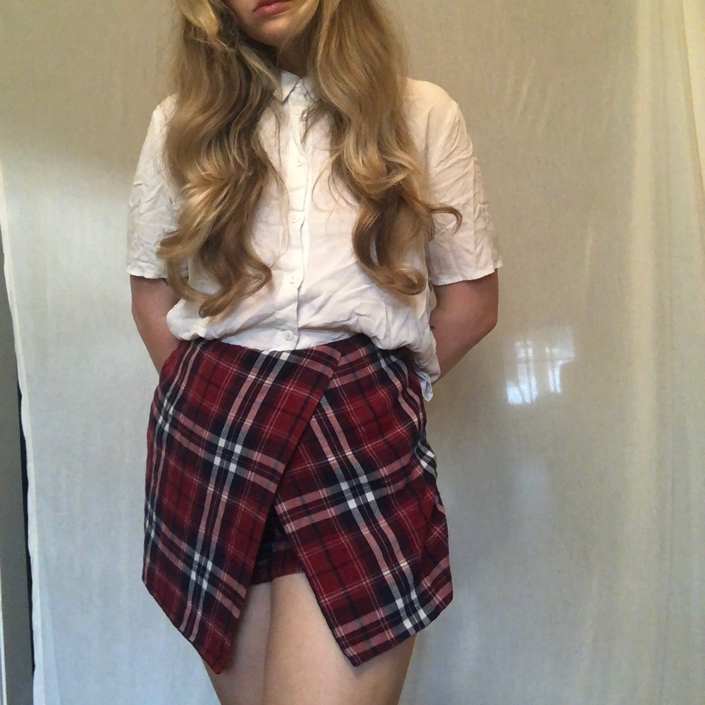 tartan skort